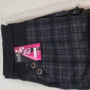 Stylish Black Plaid Women's Leggings